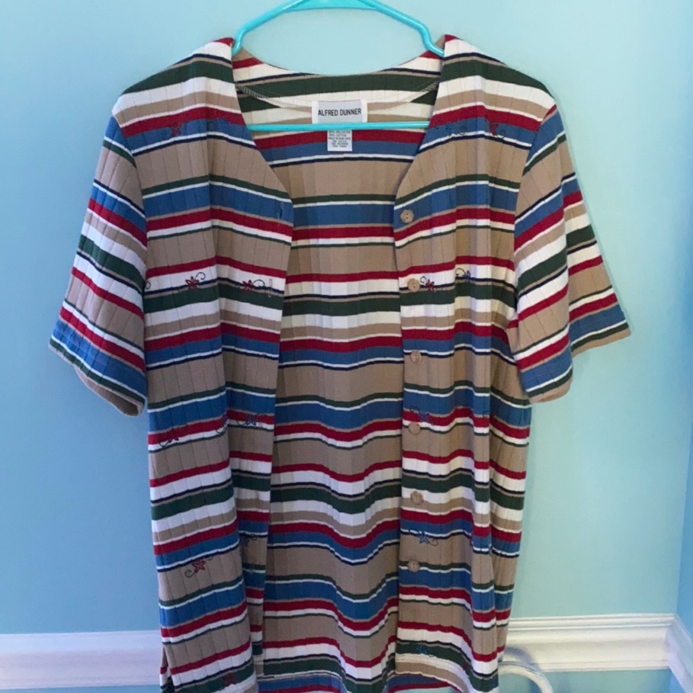 Small Button Down Alfred Dunner Sweater/Shirt